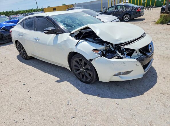 1N4AA6AP4HC442389 2017 NISSAN MAXIMA Белый Передняя правая четверть