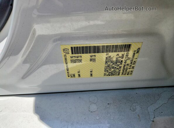 1N4AA6AP4HC442389 2017 NISSAN MAXIMA Белый Вид подкапотного пространства