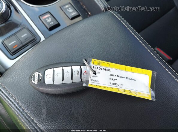 1N4AA6AP4HC448869 2017 NISSAN MAXIMA Gray Vista del salpicadero