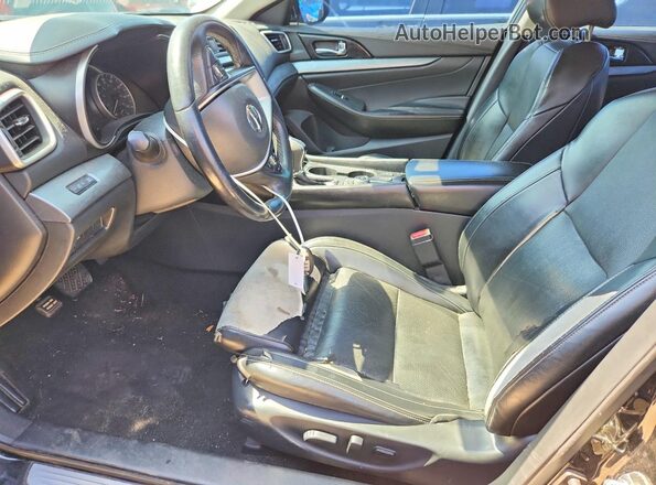 1N4AA6AP4JC373399 2018 NISSAN MAXIMA Black წინა სალონის ხედი