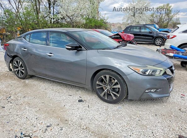 1N4AA6AP4JC401332 2018 NISSAN MAXIMA Gray Przód prawy