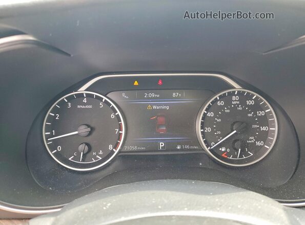 1N4AA6AP4JC401332 2018 NISSAN MAXIMA Gray Widok zestawu wskaźników