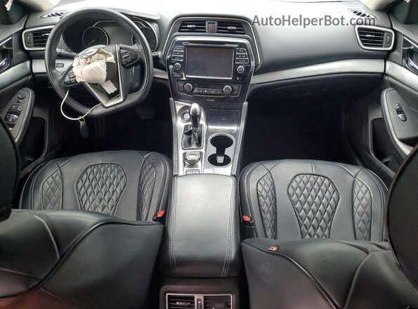 1N4AA6AP4JC409382 2018 NISSAN MAXIMA Black წინა პანელის ხედი