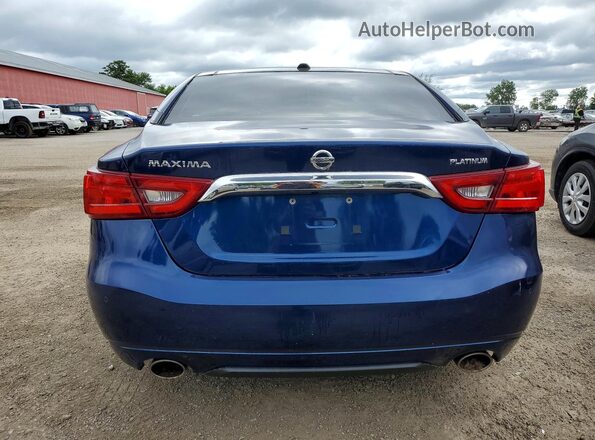 1N4AA6AP5GC378605 2016 NISSAN MAXIMA Blue Հետևի տեսք
