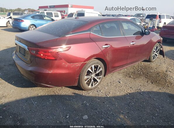 1N4AA6AP5GC380080 2016 NISSAN MAXIMA Темно-бордовый Задняя правая четверть