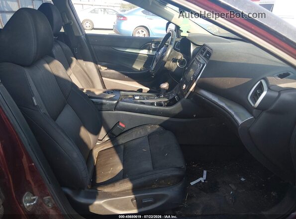1N4AA6AP5GC380080 2016 NISSAN MAXIMA Темно-бордовый Вид салона спереди