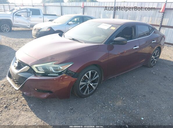 1N4AA6AP5GC380080 2016 NISSAN MAXIMA Темно-бордовый Передняя левая четверть