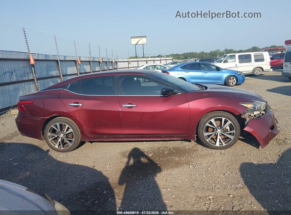 1N4AA6AP5GC380080 2016 NISSAN MAXIMA Темно-бордовый Вид задней части салона