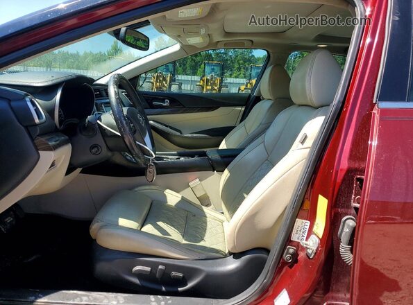 1N4AA6AP5GC382900 2016 NISSAN MAXIMA Бордовый Вид салона спереди