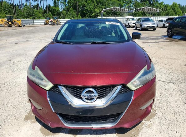 1N4AA6AP5GC382900 2016 NISSAN MAXIMA Бордовый Вид спереди