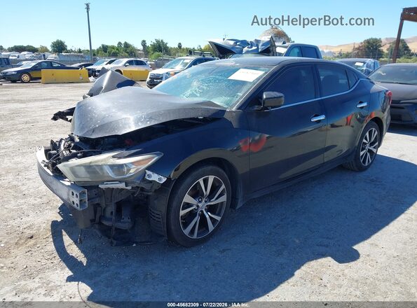 1N4AA6AP5GC399857 2016 NISSAN MAXIMA Black წინა მარცხენა ხედი სამი მეოთხედიდან