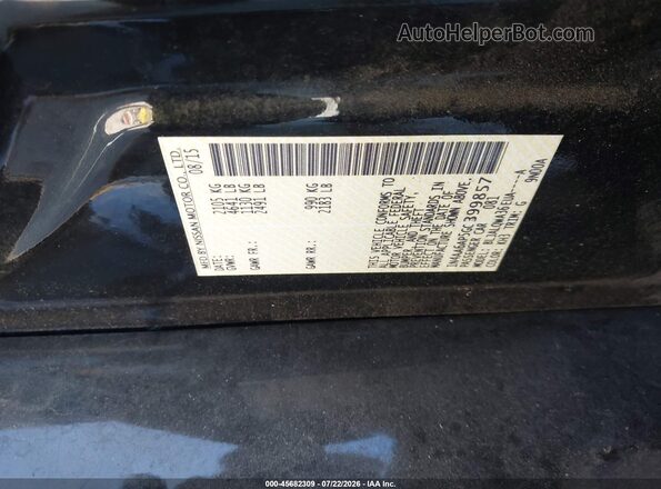 1N4AA6AP5GC399857 2016 NISSAN MAXIMA Black ძრავის განყოფილების ხედი