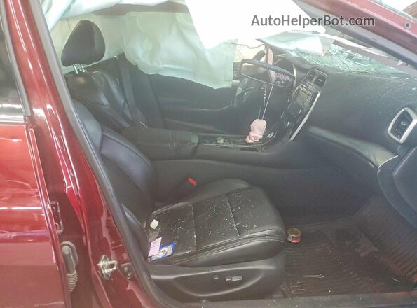 1N4AA6AP5GC418729 2016 NISSAN MAXIMA Burgundy Widok wnętrza z przodu