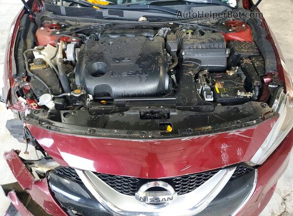 1N4AA6AP5GC418729 2016 NISSAN MAXIMA Burgundy Widok wnętrza z tyłu