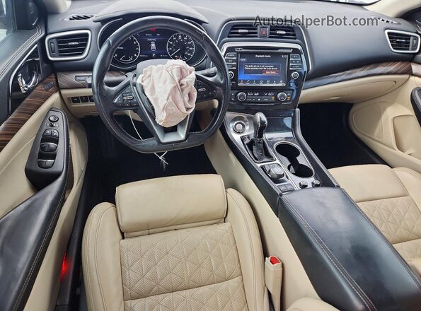 1N4AA6AP5GC418925 2016 NISSAN MAXIMA Белый Вид панели приборов