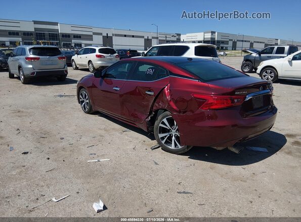 1N4AA6AP5GC422697 2016 NISSAN MAXIMA Red უკანა მარცხენა