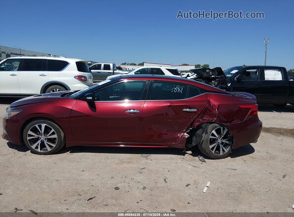 1N4AA6AP5GC422697 2016 NISSAN MAXIMA Red უკანა სალონის ხედი
