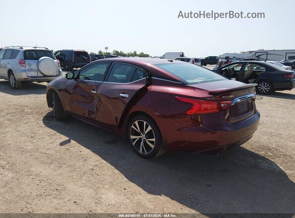 1N4AA6AP5GC428533 2016 NISSAN MAXIMA Red უკანა მარცხენა