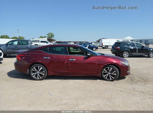 1N4AA6AP5GC428533 2016 NISSAN MAXIMA Red უკანა სალონის ხედი