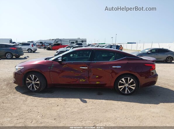 1N4AA6AP5GC428533 2016 NISSAN MAXIMA Red სალონის 360-გრადუსიანი ხედი