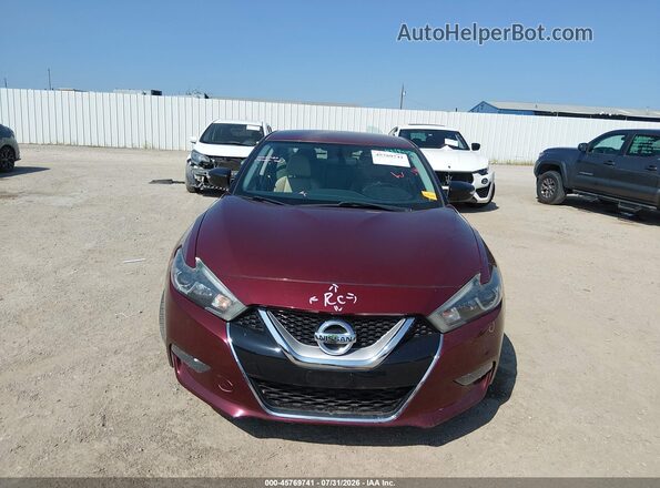 1N4AA6AP5GC428533 2016 NISSAN MAXIMA Red ხელსაწყოთა პანელის ხედი