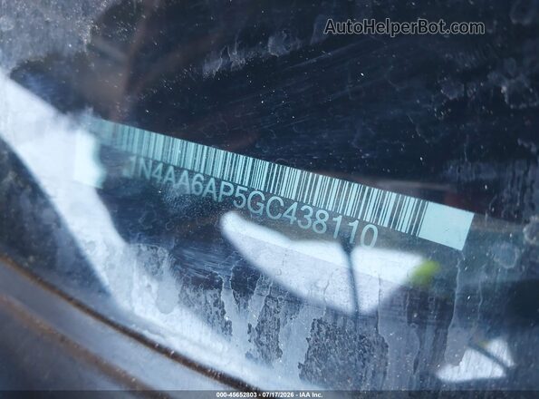 1N4AA6AP5GC438110 2016 NISSAN MAXIMA Gray Vista del compartimento del motor