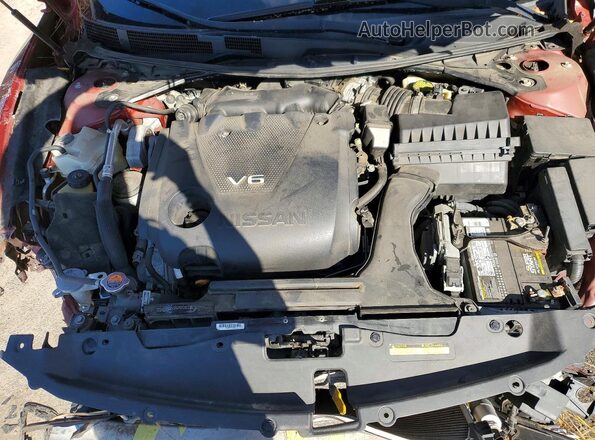 1N4AA6AP5GC444117 2016 NISSAN MAXIMA Burgundy Rear interior view