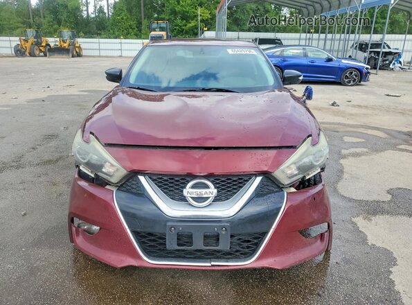 1N4AA6AP5HC393705 2017 NISSAN MAXIMA Burgundy Front view