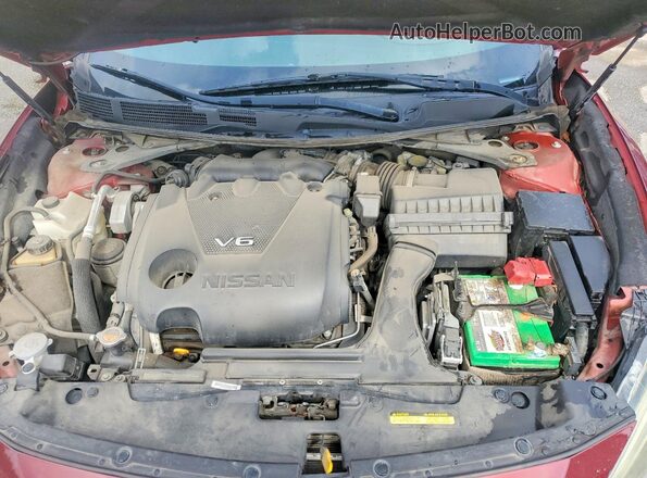 1N4AA6AP5HC393705 2017 NISSAN MAXIMA Burgundy Rear interior view