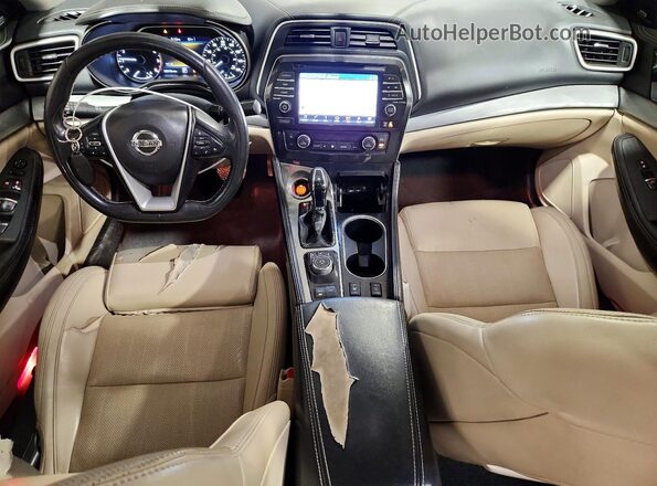 1N4AA6AP5HC428422 2017 NISSAN MAXIMA Черный Вид панели приборов