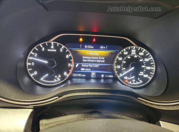 1N4AA6AP5HC428422 2017 NISSAN MAXIMA Черный Вид щитка приборов