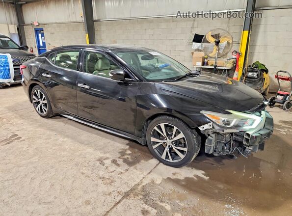 1N4AA6AP5HC428422 2017 NISSAN MAXIMA Черный Передняя правая четверть