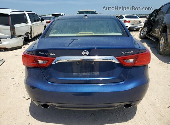 1N4AA6AP5HC434818 2017 NISSAN MAXIMA Blue Вид ззаду