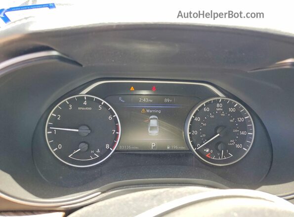 1N4AA6AP5HC434818 2017 NISSAN MAXIMA Blue Вид щитка приладів