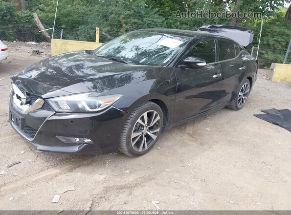 1N4AA6AP5HC450629 2017 NISSAN MAXIMA Черный Передняя левая четверть