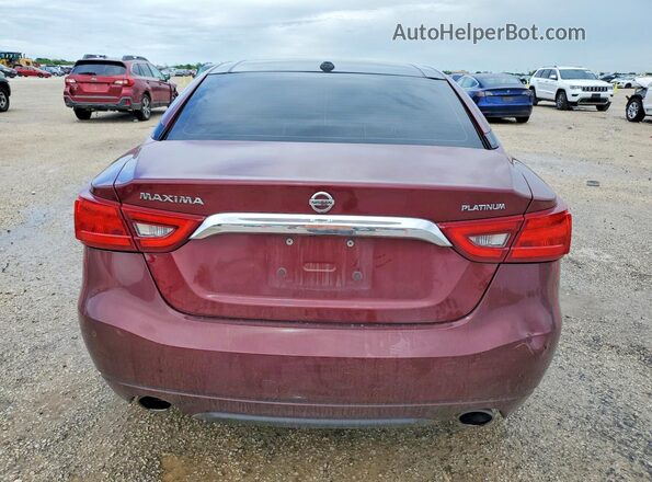 1N4AA6AP5HC456110 2017 NISSAN MAXIMA Burgundy Rear view