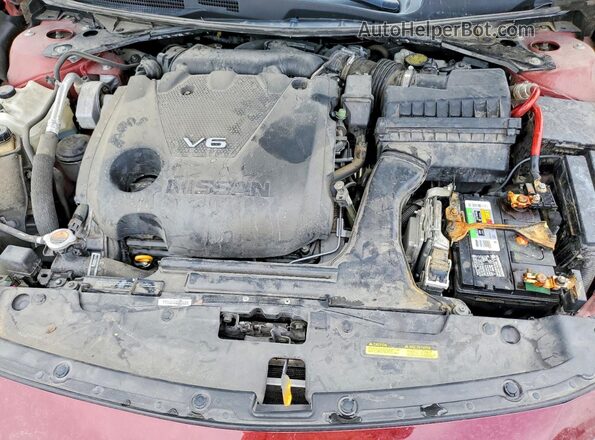 1N4AA6AP5HC456110 2017 NISSAN MAXIMA Burgundy Rear interior view