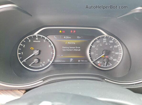 1N4AA6AP5HC456110 2017 NISSAN MAXIMA Burgundy Instrument cluster view