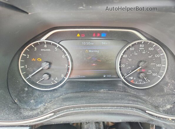 1N4AA6AP5JC367966 2018 NISSAN MAXIMA Silver Instrument cluster view