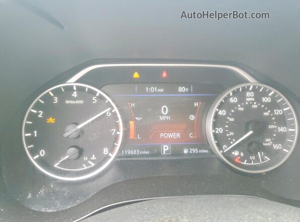 1N4AA6AP5JC393886 2018 NISSAN MAXIMA Maroon Widok zestawu wskaźników