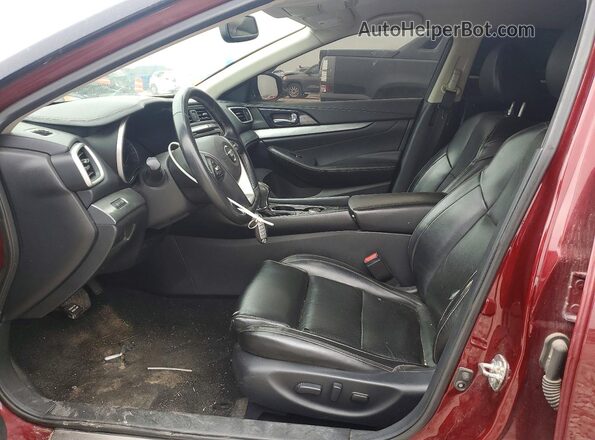 1N4AA6AP5JC393886 2018 NISSAN MAXIMA Maroon Widok wnętrza z przodu