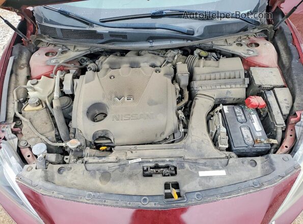 1N4AA6AP5JC393886 2018 NISSAN MAXIMA Maroon Widok wnętrza z tyłu