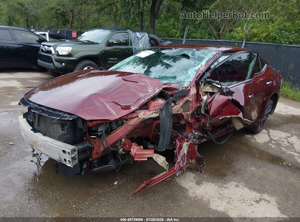1N4AA6AP5JC409665 2018 NISSAN MAXIMA Red Առջևի ձախ երեք քառորդ տեսարան