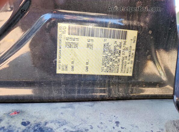 1N4AA6AP6GC376796 2016 NISSAN MAXIMA Черный Вид подкапотного пространства