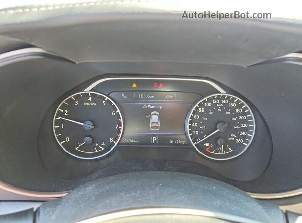 1N4AA6AP6GC382792 2016 NISSAN MAXIMA White Instrument cluster view