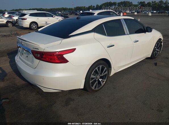 1N4AA6AP6GC384624 2016 NISSAN MAXIMA Белый Задняя правая четверть