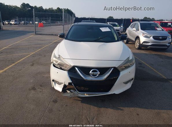 1N4AA6AP6GC384624 2016 NISSAN MAXIMA Белый Вид щитка приборов