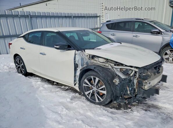 1N4AA6AP6GC419307 2016 NISSAN MAXIMA Белый Передняя правая четверть