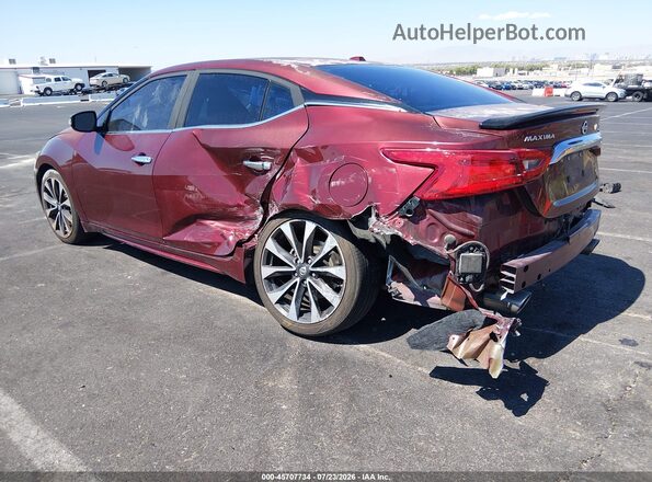 1N4AA6AP6GC425687 2016 NISSAN MAXIMA Burgundy Հետևի ձախ