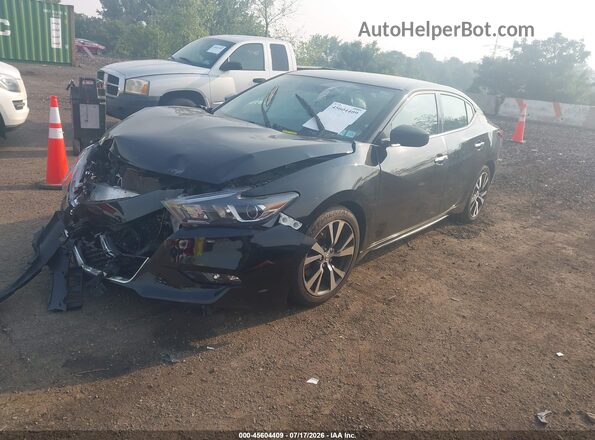 1N4AA6AP6HC363550 2017 NISSAN MAXIMA Black წინა მარცხენა ხედი სამი მეოთხედიდან